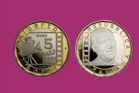 ALBERTO SORDI 2022 MONETA 5 EURO CUPRONICHEL INCASTONATA IN PORTACHIAVI GIOIELLO